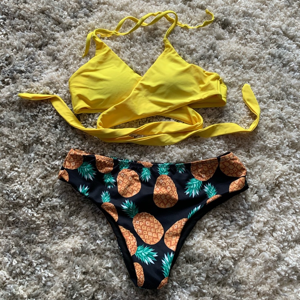 SHEIN Pineapple Swim Suit Bikini